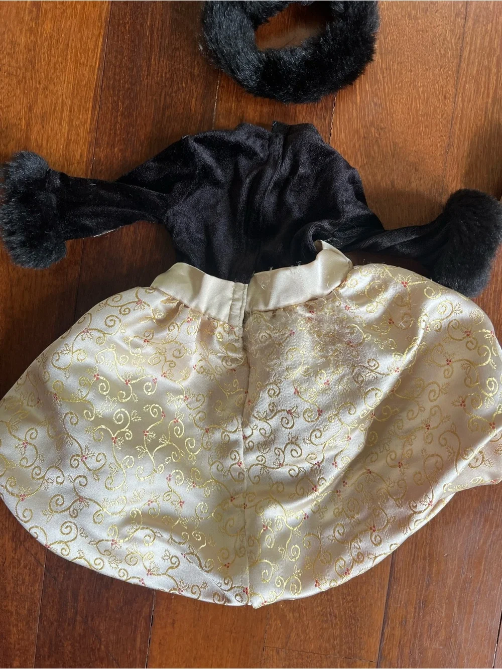 American Girl Doll Midnight Holly 2007 holiday outfit dress shoes accessory EUC